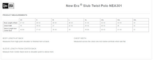 MFG - New Era Slub Twist Polo (2 color options!)