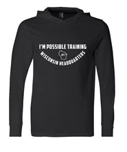 IPT - Bella Hooded Long Sleeve Tee (WI HQ Full Logo / 3 color options!)
