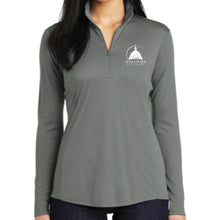 WI Senate - Ladies Performance 1/4 Zip Pullover (3 color options w/white State Capitol logo)