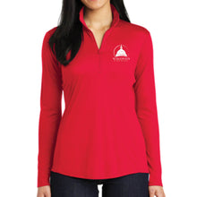 WI Senate - Ladies Performance 1/4 Zip Pullover (3 color options w/white State Capitol logo)