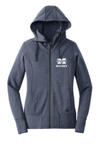 Ladies Tri-Blend Fleece Full-Zip Hoodie (MYHA) - 2 Color Options
