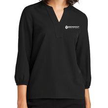 MFG- MERCER+METTLE™ Women's Stretch Crepe 3/4-Sleeve Blouse (2 color options!)