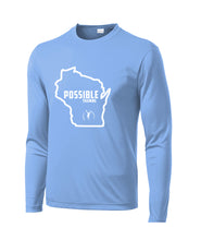IPT - Sport Tek Long Sleeve Performance Shirt (WI State Full Logo / 4 color options!)