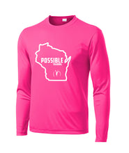 IPT - Sport Tek Long Sleeve Performance Shirt (WI State Full Logo / 4 color options!)